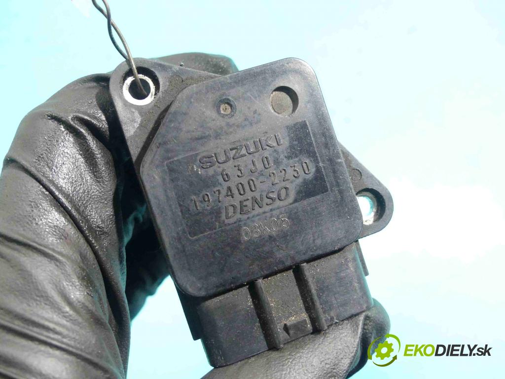 Suzuki SX4 I 2006-2014 1.6 16v 107 HP manual 79 kW 1586 cm3 5- průtokoměr: 197400-2230 (Váhy vzduchu)