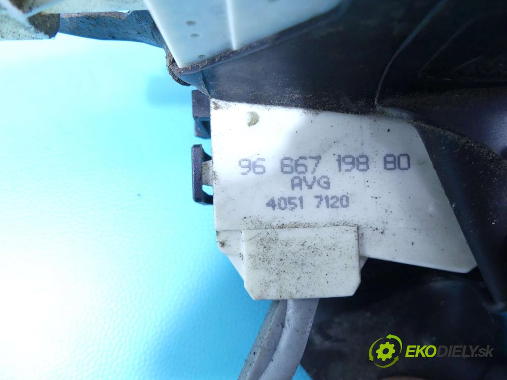 Citroen C4 I 2004-2011 1.6 hdi 90 hp manual 66 kW 1560 cm3 5- zámek přední levý 9666719880
