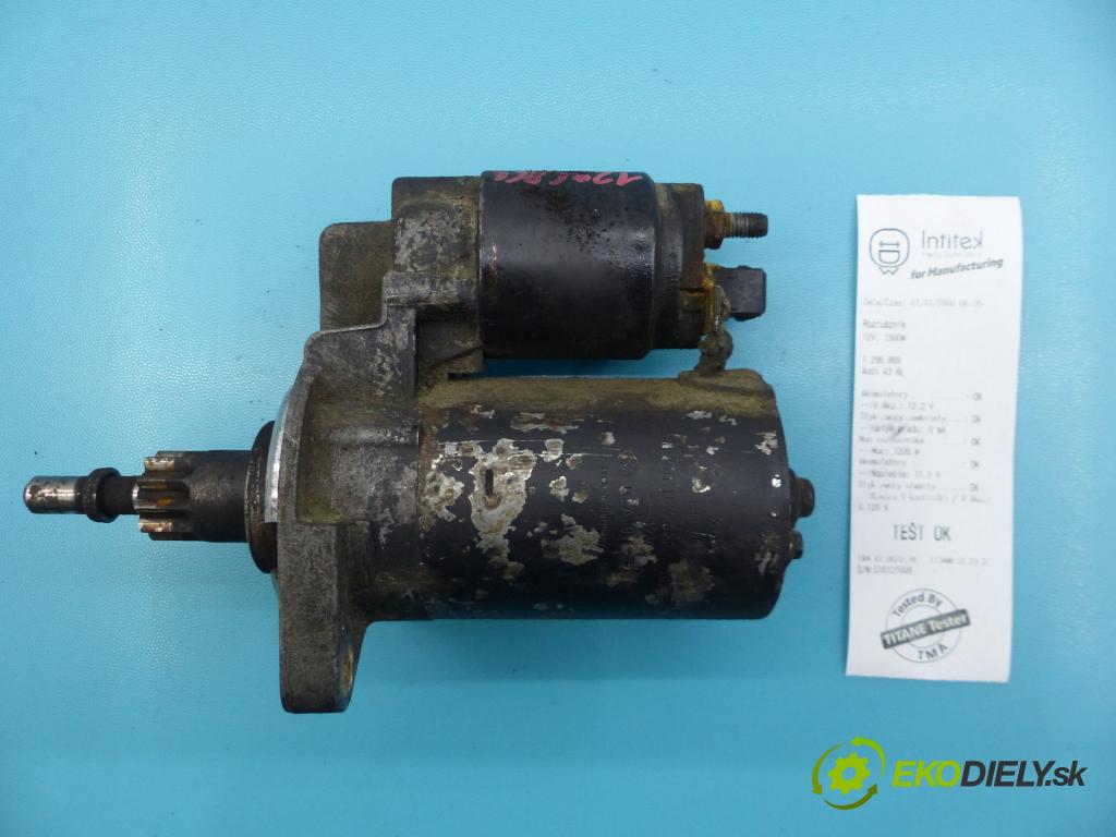 Audi A3 8L 1996-2003 1.8 20v 125 HP manual 92 kW 1781 cm3 3- štartér 0001107022 (Štartéry)