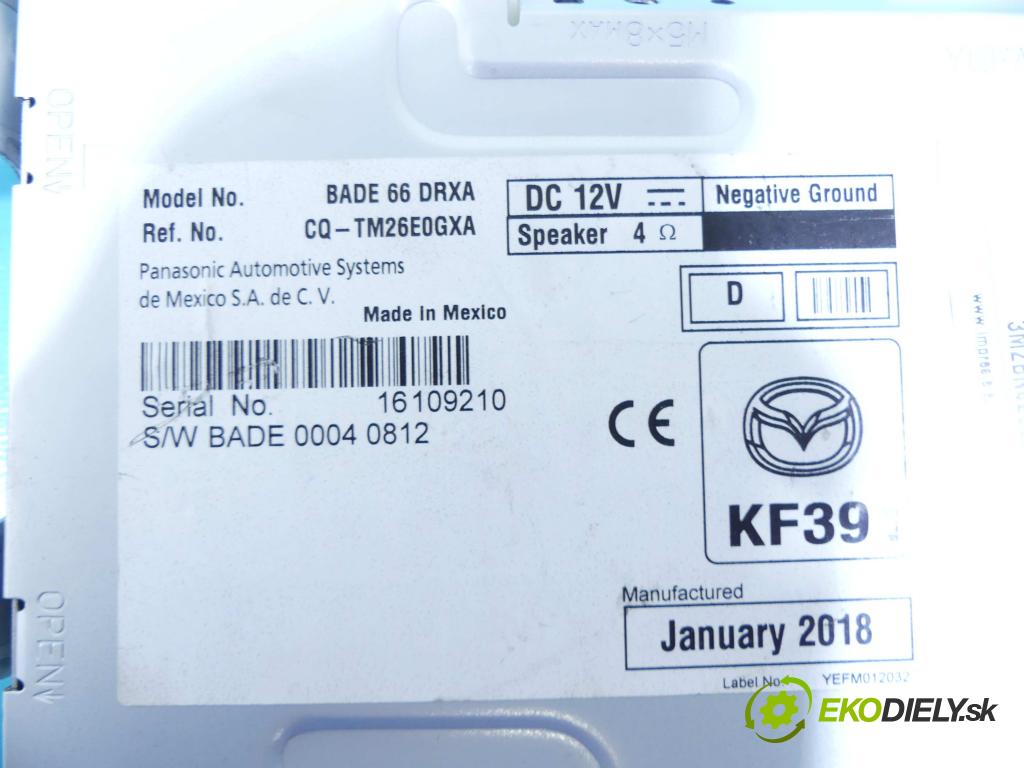 Mazda 3 III BM 2013-2018 2.0 16v 120 HP automatic 88 kW 1999 cm3 4- modul riadiaca jednotka 16109210 (Ostatné)