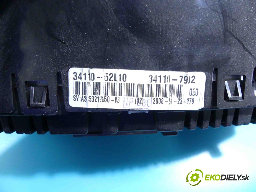 Suzuki SX4 I 2006-2014 1.6 16v 107 HP manual 79 kW 1586 cm3 5- prístrojovka/ budíky 34110-52L10 (Prístrojové dosky, displeje)