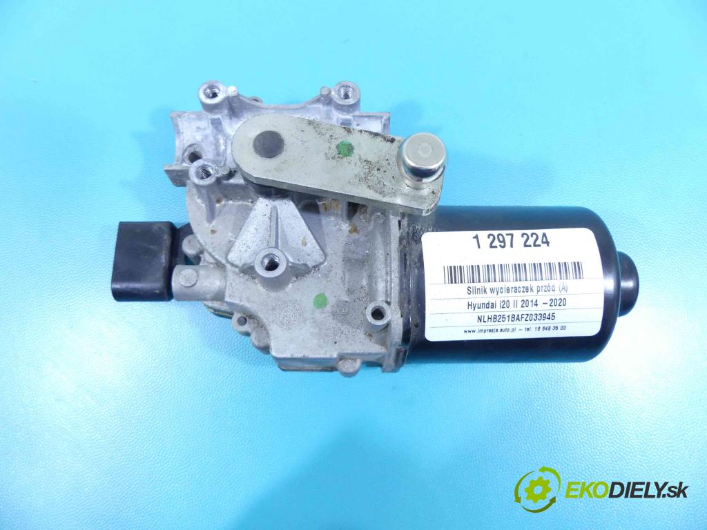 Hyundai i20 II 2014 -2020 1.2 16v 84KM manual 61,8 kW 1248 cm3 5- motor stieračov predné 98100-C8000