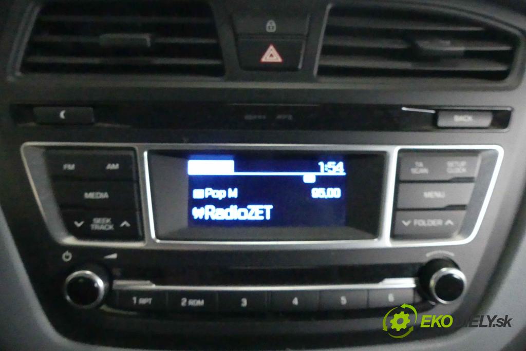 Hyundai i20 II 2014 -2020 1.2 16v 84KM manual 61,8 kW 1248 cm3 5- Radio originál 96170C8000