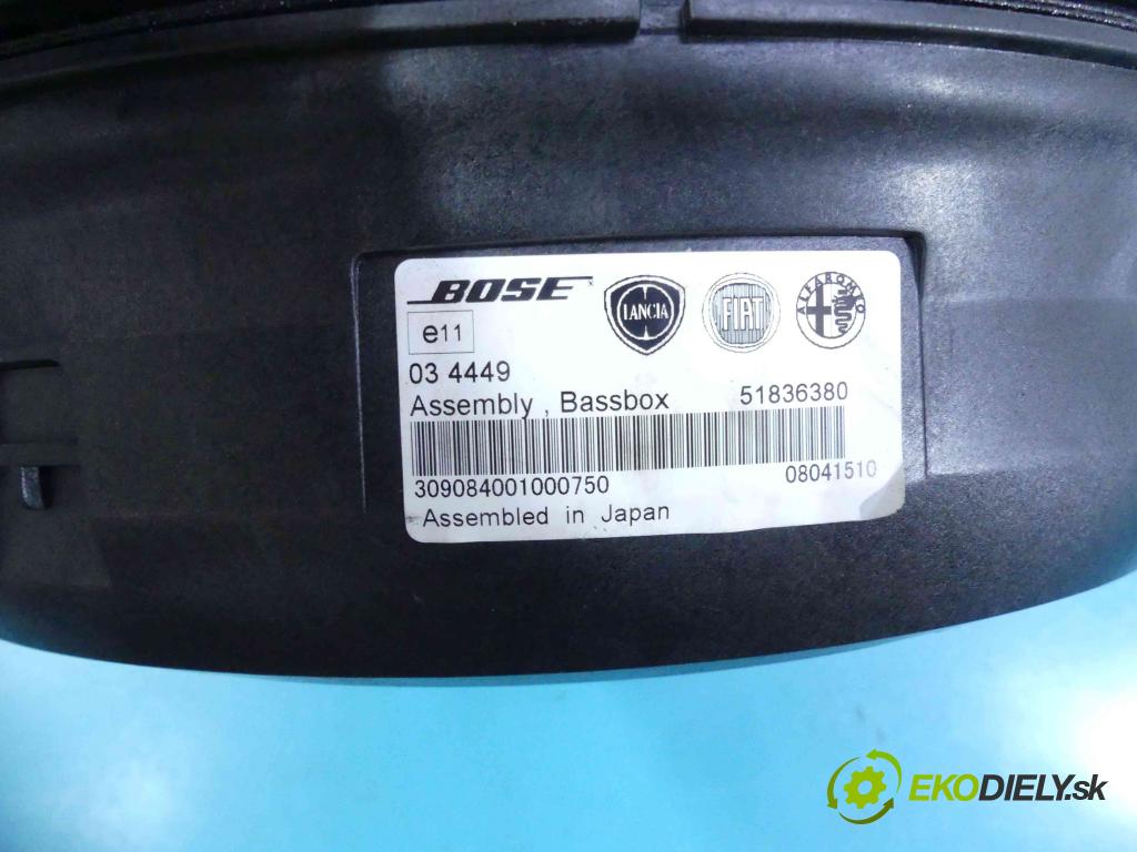 Lancia Delta III 2008-2014 1.9 jtd 190 HP manual 139,5 kW 1910 cm3 5- Subwoofer: 51836380 (Audio zariadenia)