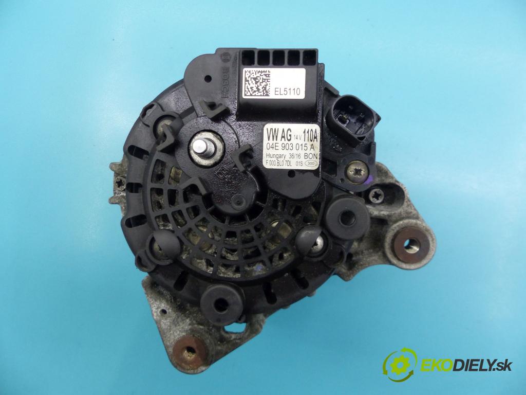 Seat Leon III 2012-2020 1.4 TSI 150 hp manual 110 kW 1395 cm3 5- Alternator 04E903015A (Alternátory)