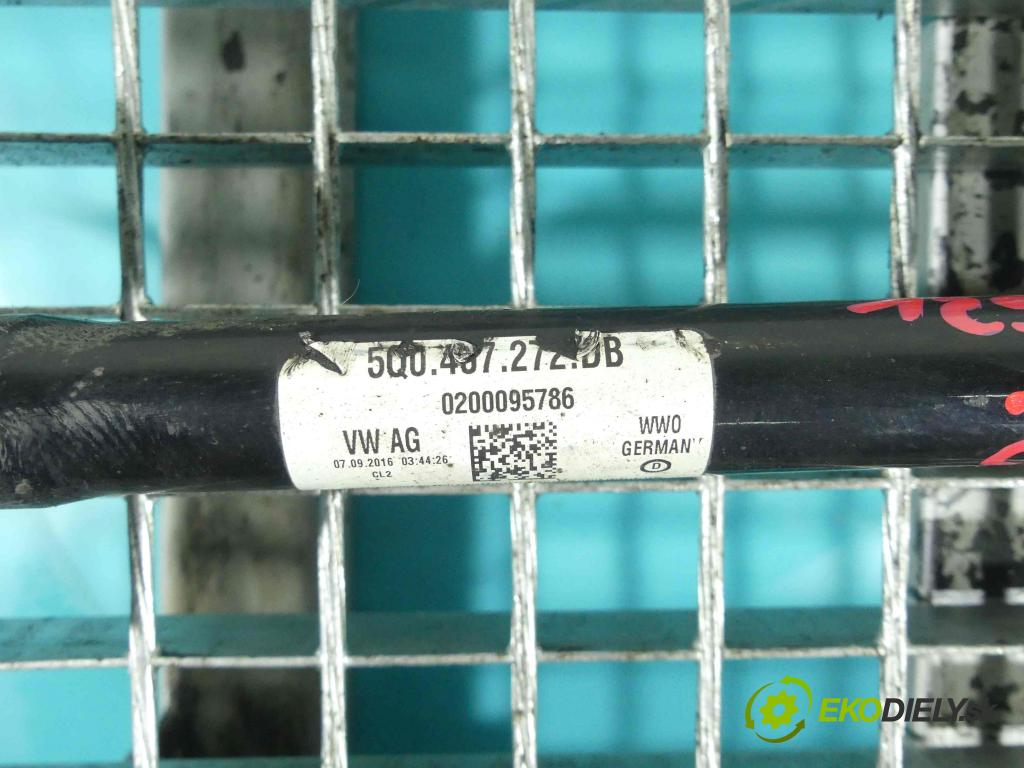 Seat Leon III 2012-2020 1.4 TSI 150 HP manual 110 kW 1395 cm3 5- poloos pravé 5Q0407272DB (Poloosy)