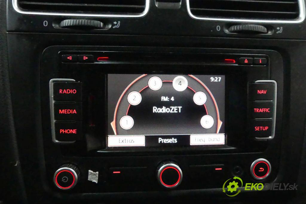 Vw Golf VI 2008-2013 1.6 tdi 105 HP manual 77 kW 1598 cm3 5- Radio originál 3C0035270