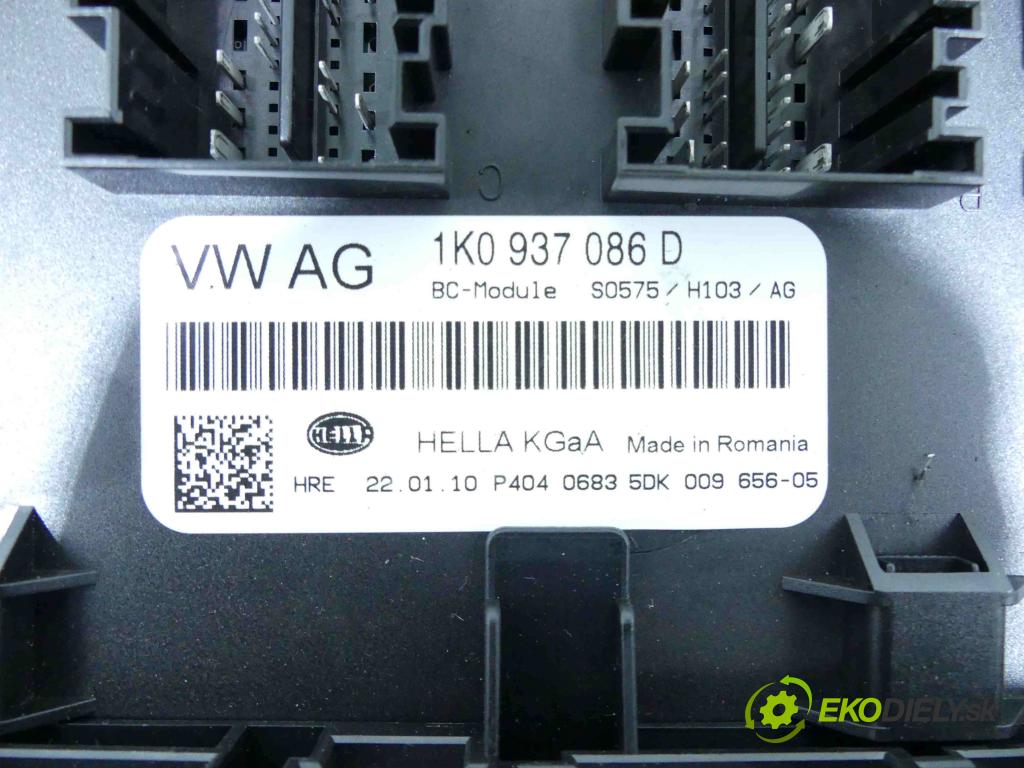 Vw Golf VI 2008-2013 1.6 tdi 105 HP manual 77 kW 1598 cm3 5- modul riadiaca jednotka 1K0937086D (Ostatné)