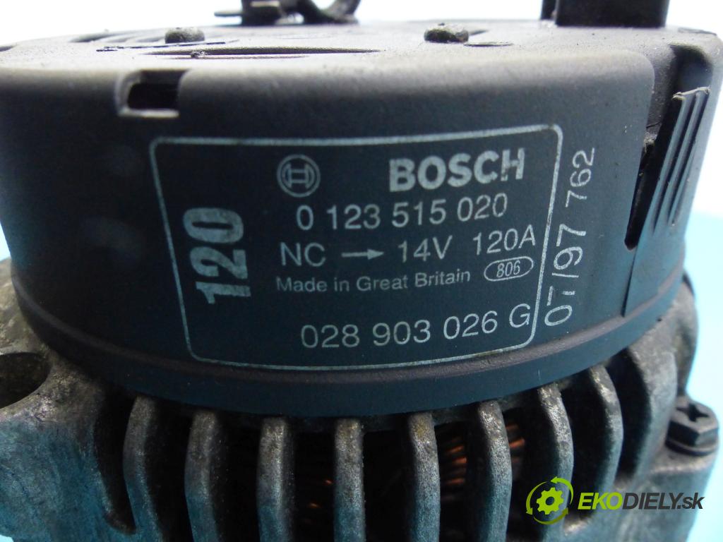 Vw Sharan I 1995-2010 1.9 tdi 110 hp manual 81 kW 1896 cm3 5- Alternator 0123515020 (Alternátory)