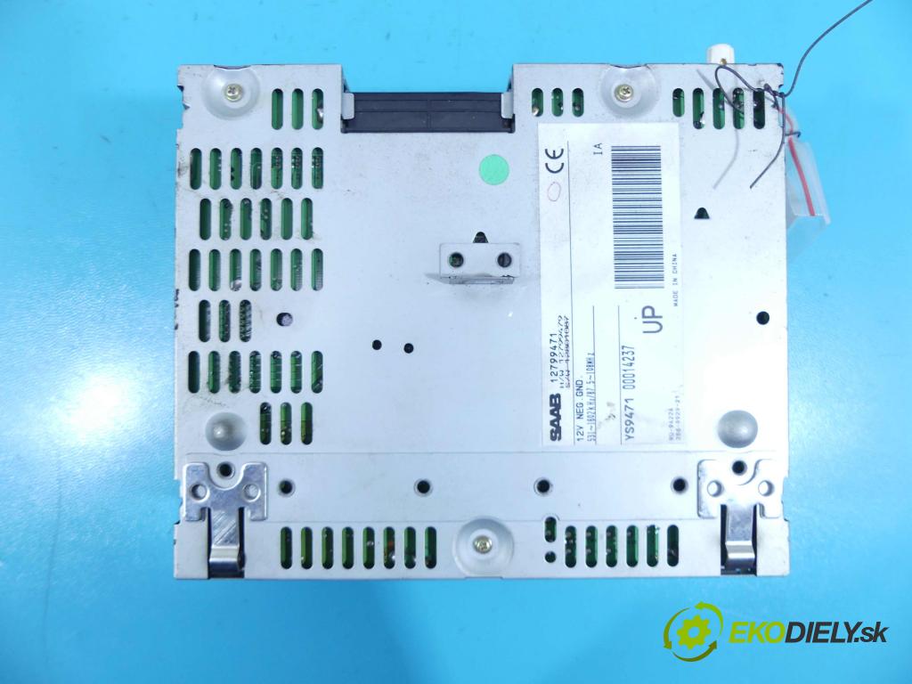 Saab 9-3 II 2002-2012 2.0 T 150 HP manual 110 kW 1998 cm3 4- Zesilovač: 12799471 (Zosilňovače)