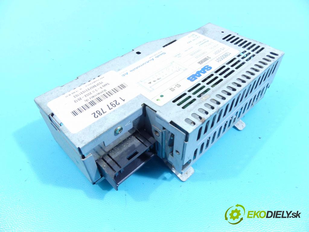 Saab 9-3 II 2002-2012 2.0 T 150 HP manual 110 kW 1998 cm3 4- Zesilovač: 12800531 (Zosilňovače)