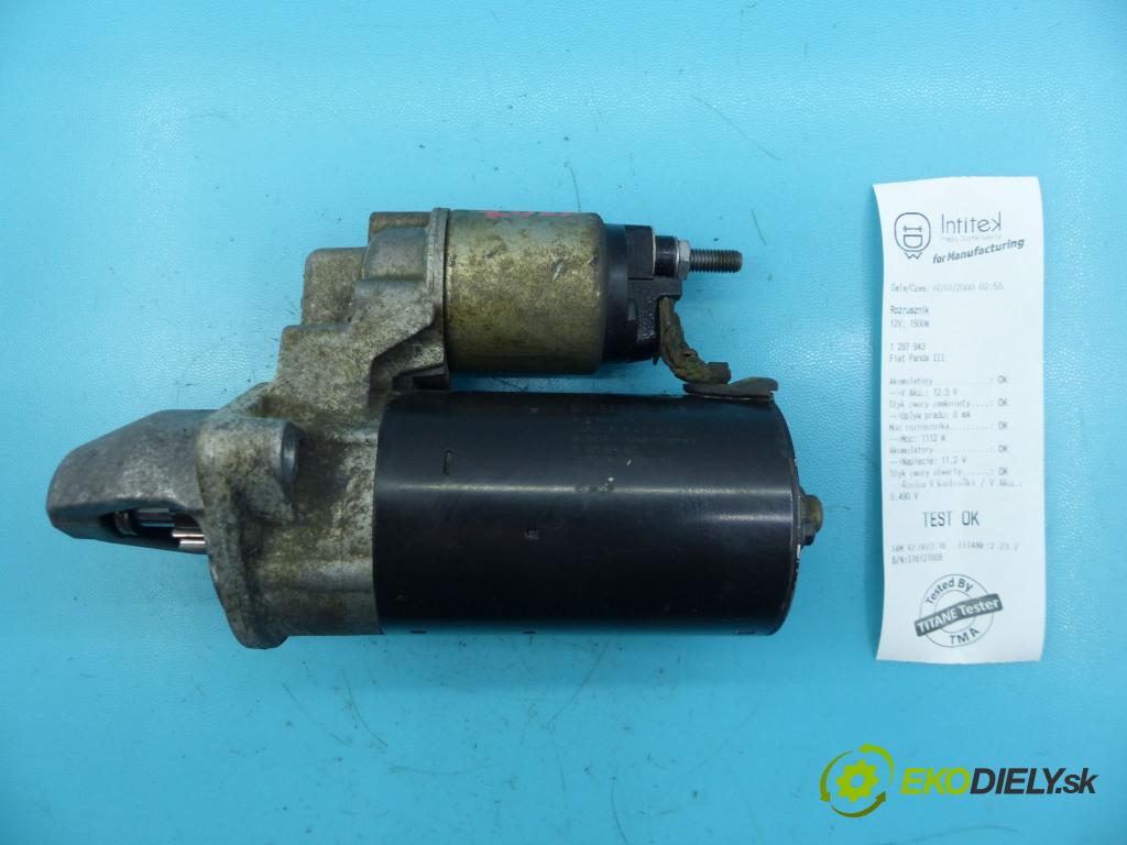 Fiat Panda III 2011- 1,3.0 jtd 75 HP manual 55 kW 1248 cm3 5- štartér 0001138012 (Štartéry)