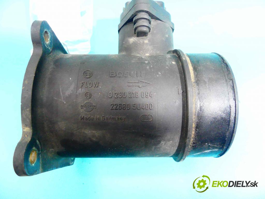 Nissan Primera P12 2001-2007 1.6 16v 109 HP manual 80 kW 1597 cm3 4- průtokoměr: 0280218094 (Váhy vzduchu)
