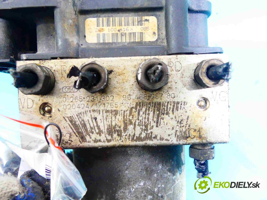 Peugeot 307 1.6 16v 109 HP manual 80 kW 1587 cm3 5- čerpadlo abs 0265231302 (Pumpy ABS)