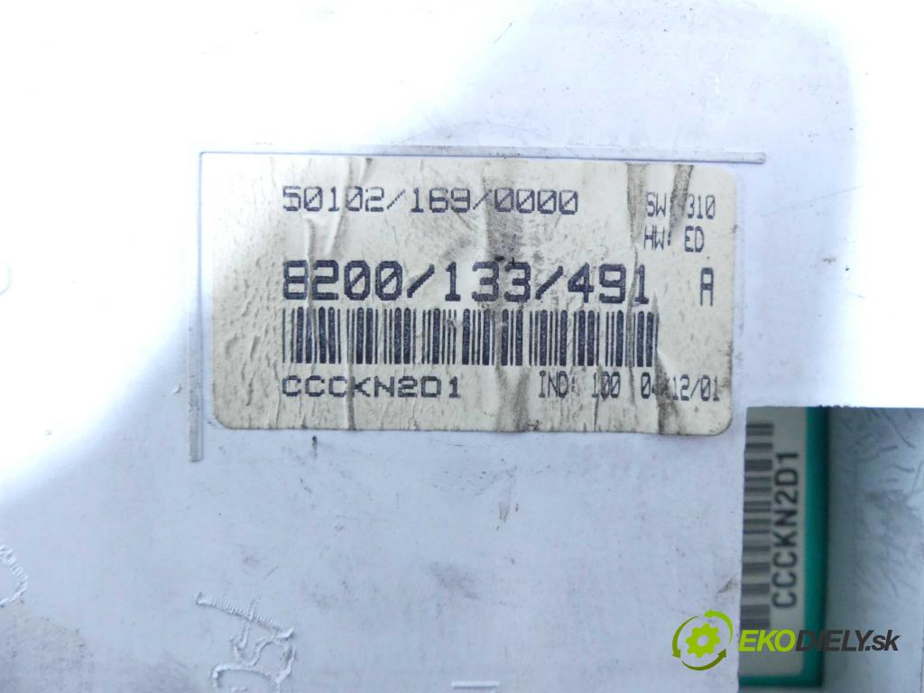 Renault Kangoo I 1998-2008 1.9d 54 HP manual 40 kW 1870 cm3 5- prístrojovka/ budíky 8200133491 (Prístrojové dosky, displeje)