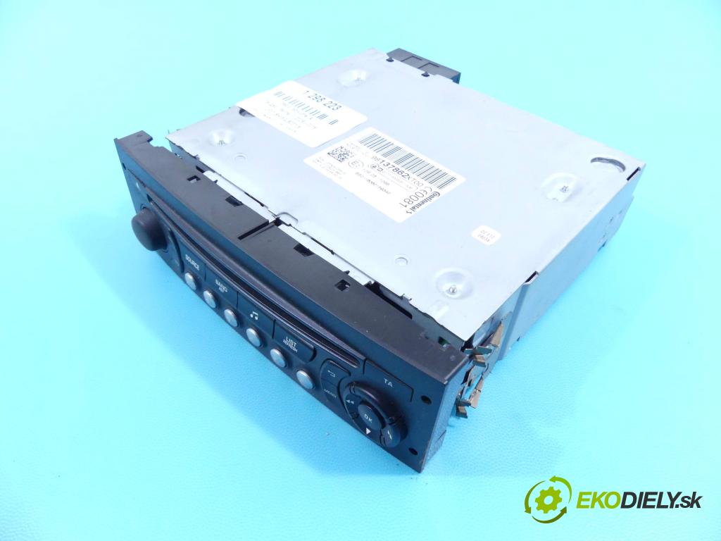 Peugeot Partner II 2008-2018 1.6 hdi 99 HP manual 73 kW 1560 cm3 5- Radio originál 98137862XT