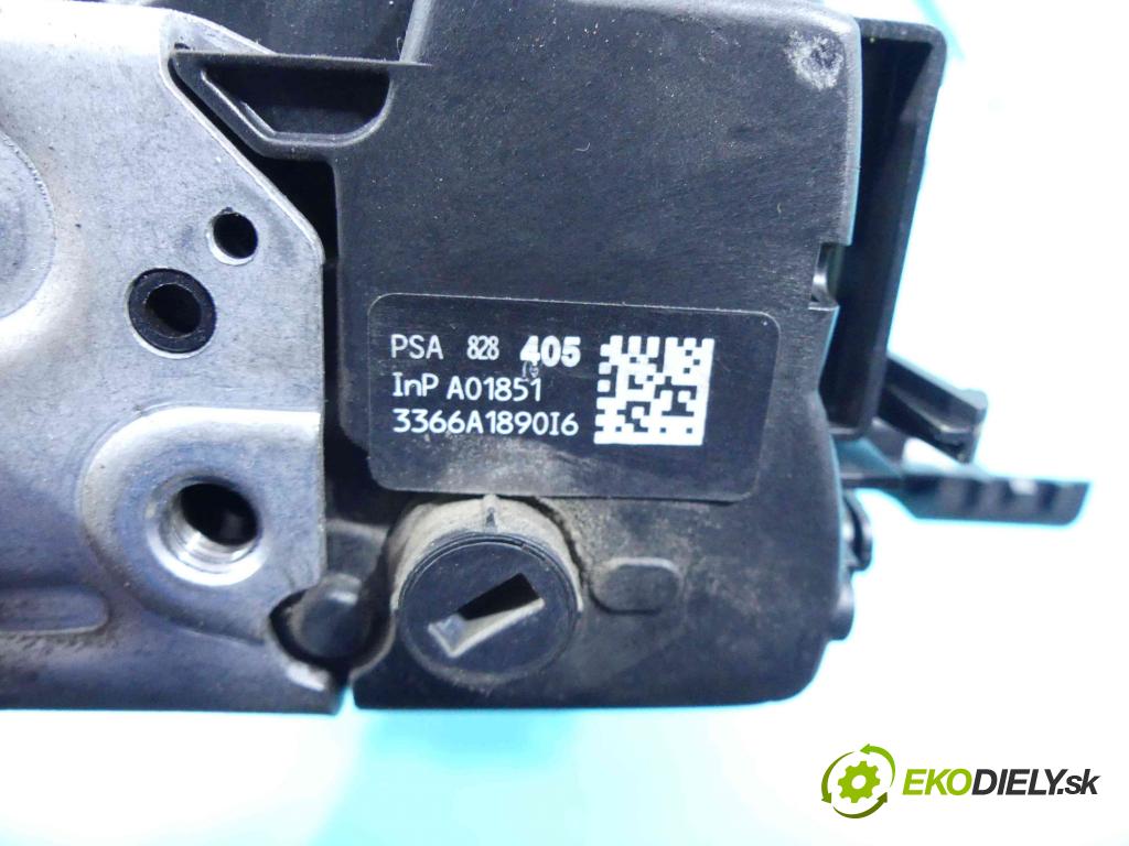 Peugeot Partner II 2008-2018 1.6 hdi 99 hp manual 73 kW 1560 cm3 5- zámek přední pravý PSA828405