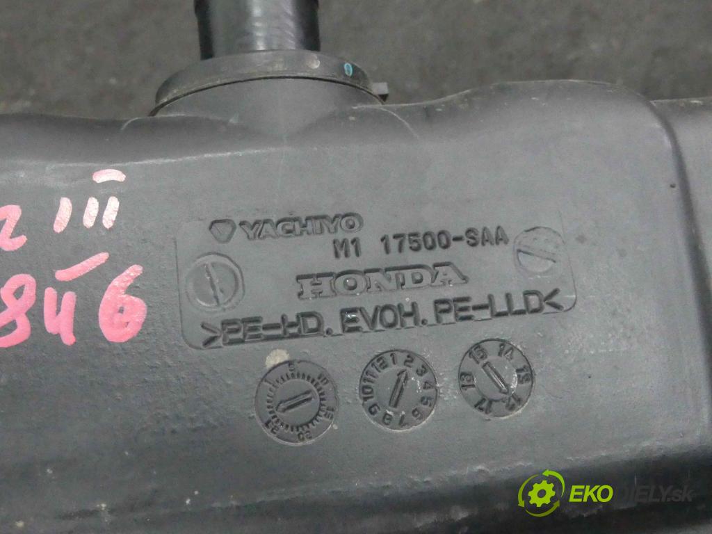 Honda Jazz III 2008-2014 1.2 16v 90 hp manual 66 kW 1198 cm3 5- Nádrž: paliva  (Nádrže)