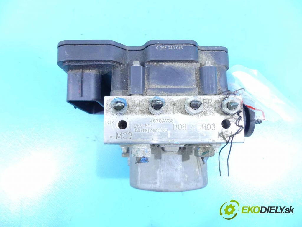 Mitsubishi Space Star II 2012-2020 1.0 71 HP manual 52 kW 999 cm3 5- čerpadlo abs 0265956143 (Pumpy ABS)