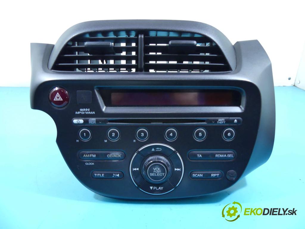 Honda Jazz III 2008-2014 1.2 16v 90 HP manual 66 kW 1198 cm3 5- Radio originál 39101-TH5-G600-XA