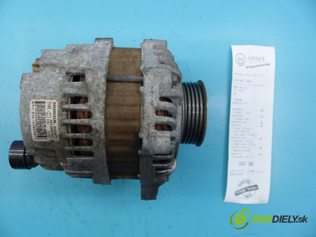 Honda Jazz III 2008-2014 1.2 16v 90 hp manual 66 kW 1198 cm3 5- Alternator A5TJ0091ZD (Alternátory)