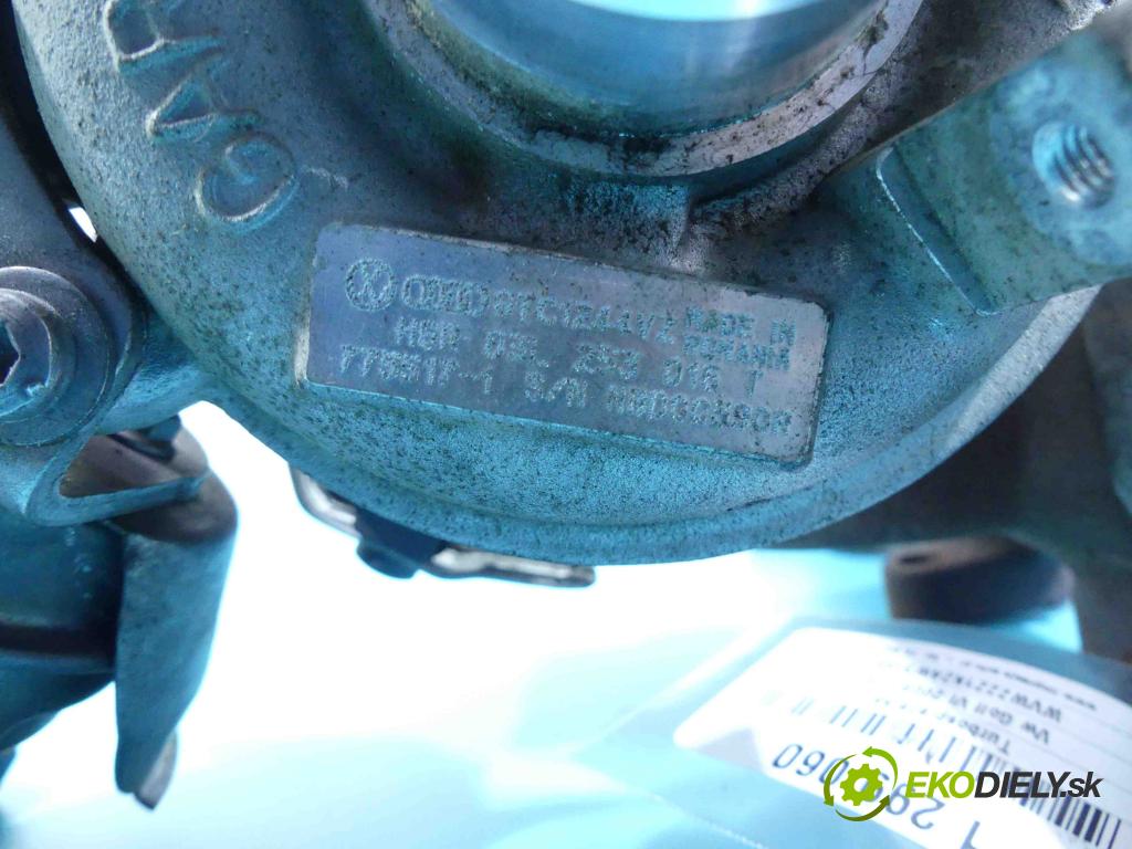 Vw Golf VI 2008-2013 1.6 tdi 105 HP manual 77 kW 1598 cm3 5- turbodúchadlo, turbo 775517-1 (Turbodúchadlá (kompletné))