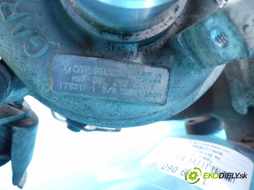 Vw Golf VI 2008-2013 1.6 tdi 105 HP manual 77 kW 1598 cm3 5- turbodúchadlo, turbo 775517-1 (Turbodúchadlá (kompletné))