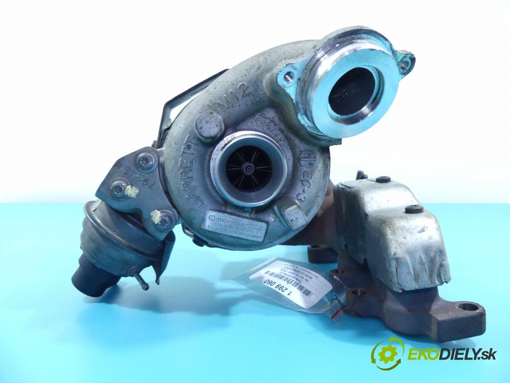 Vw Golf VI 2008-2013 1.6 tdi 105 HP manual 77 kW 1598 cm3 5- turbodúchadlo, turbo 775517-1 (Turbodúchadlá (kompletné))