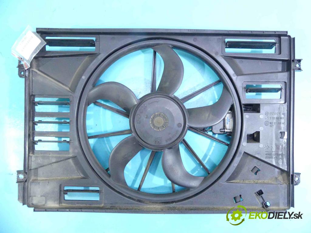 Vw Golf VI 2008-2013 1.6 tdi 105 HP manual 77 kW 1598 cm3 5- Ventilátor chladiča 1137328616
