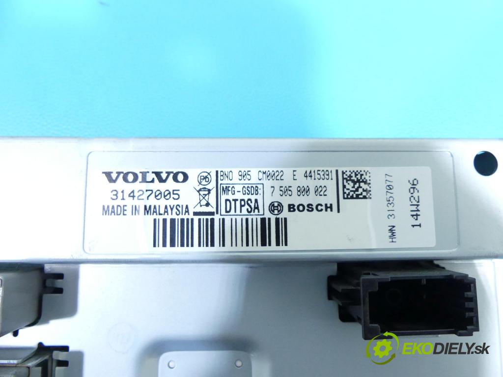 Volvo XC60 I 2008-2017 2.4d 181KM automatic 133 kW 2400 cm3 5- Zobrazit: 31427005 (Prístrojové dosky, displeje)