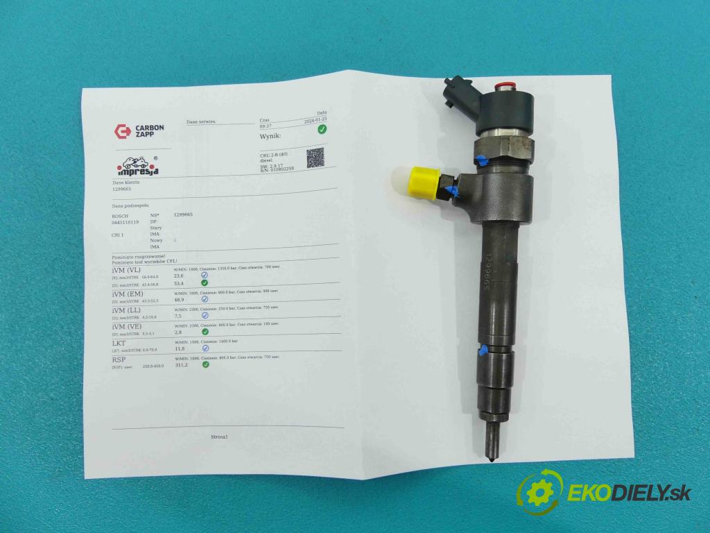 Alfa romeo 166 2.4 jtd 150 HP manual 110 kW 2387 cm3 4- vstrek 0445110119 (Vstrekovače)