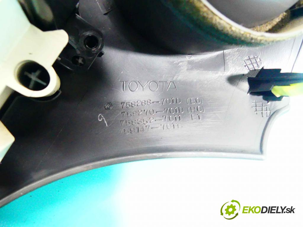 Toyota Yaris I 1999-2005 1.3 vvti 86 HP manual 63 kW 1299 cm3 5- panel kúrenia 758268-701D