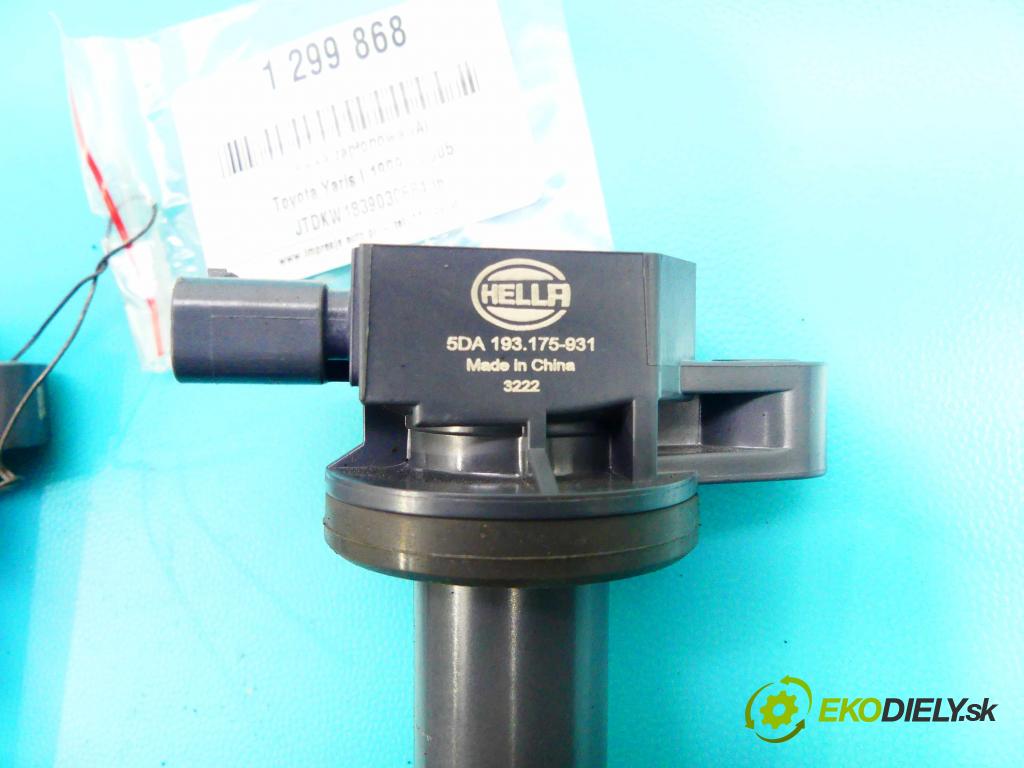 Toyota Yaris I 1999-2005 1.3 vvti 86 HP manual 63 kW 1299 cm3 5- cievka zapaľovacia 5DA193175-931 (Zapaľovacie cievky, moduly)