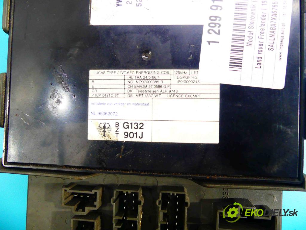 Land rover Freelander I 1998-2006 1.8 16v 120 HP manual 88 kW 1795 cm3 5- modul riadiaca jednotka 52010565A (Ostatné)