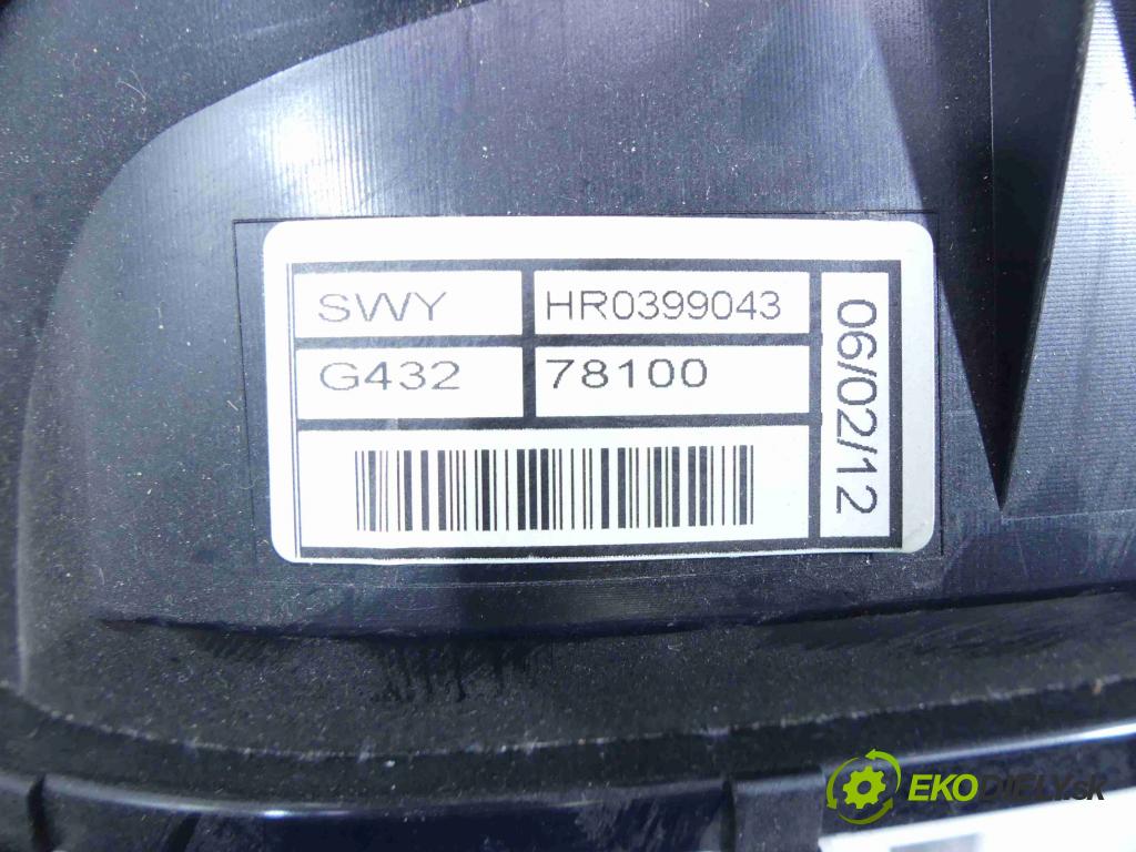 Honda CR-V III 2006-2011 2.2 i-DTEC: 150 HP manual 110 kW 2199 cm3 5- prístrojovka/ budíky HR0399043 (Prístrojové dosky, displeje)