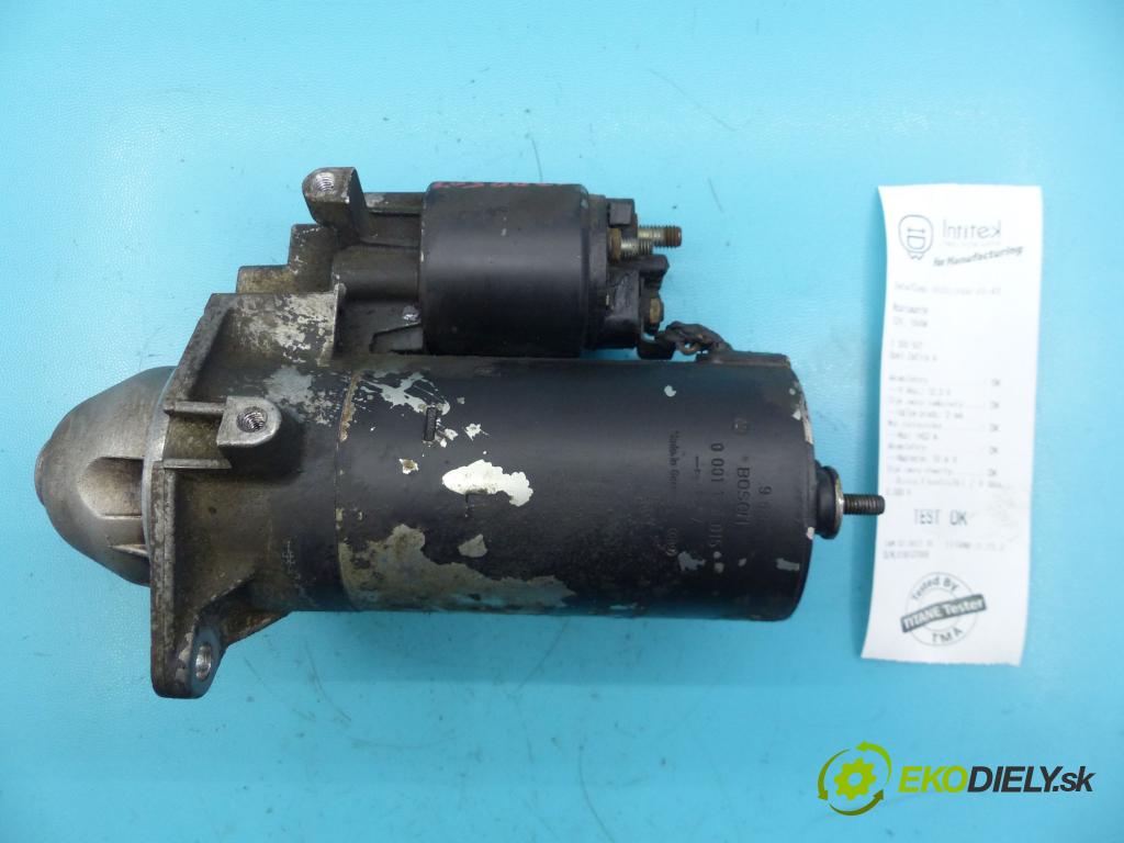 Opel Zafira A 1999-2005 2.0 dtl 82 HP manual 60 kW 1995 cm3 5- štartér 0001109015 (Štartéry)