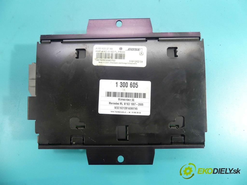 Mercedes ML W163 1997-2005 4.0 CDI V8 250 HP automatic 184 kW 3996 cm3 5- Zesilovač: A1638202789 (Zosilňovače)