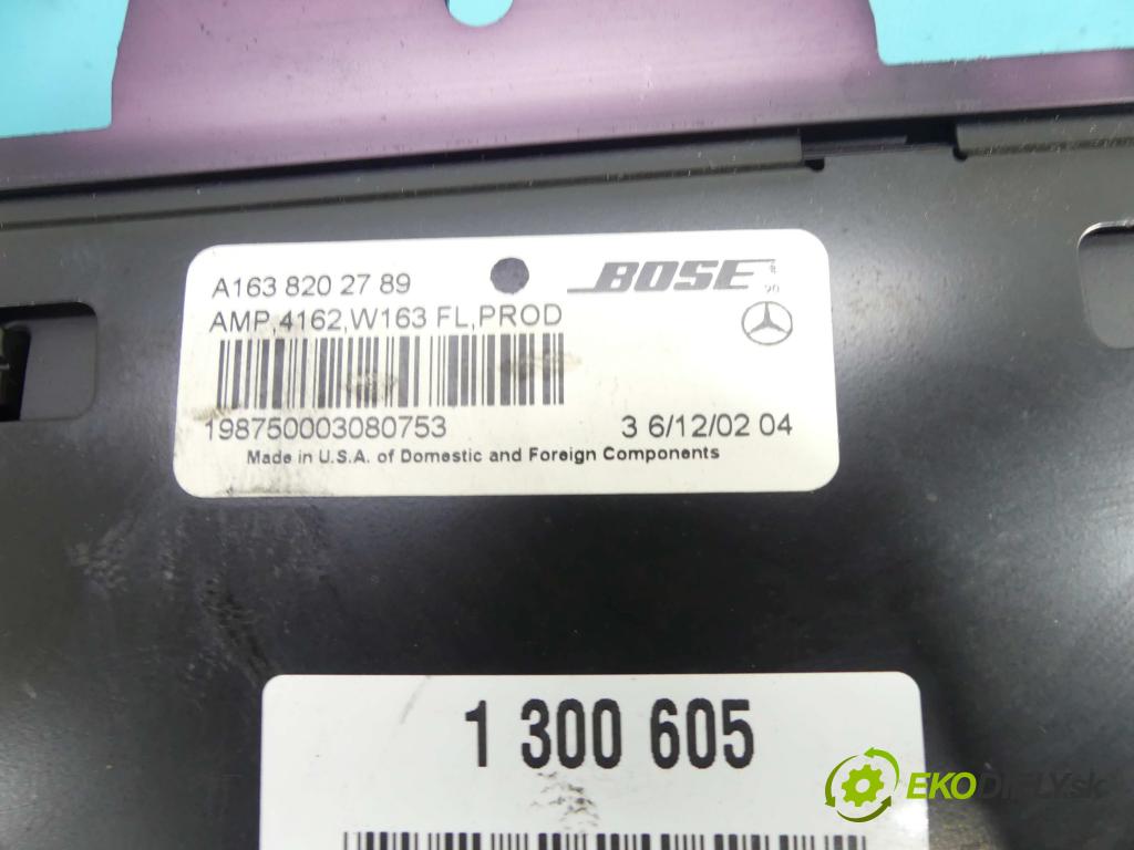 Mercedes ML W163 1997-2005 4.0 CDI V8 250 HP automatic 184 kW 3996 cm3 5- Zesilovač: A1638202789 (Zosilňovače)