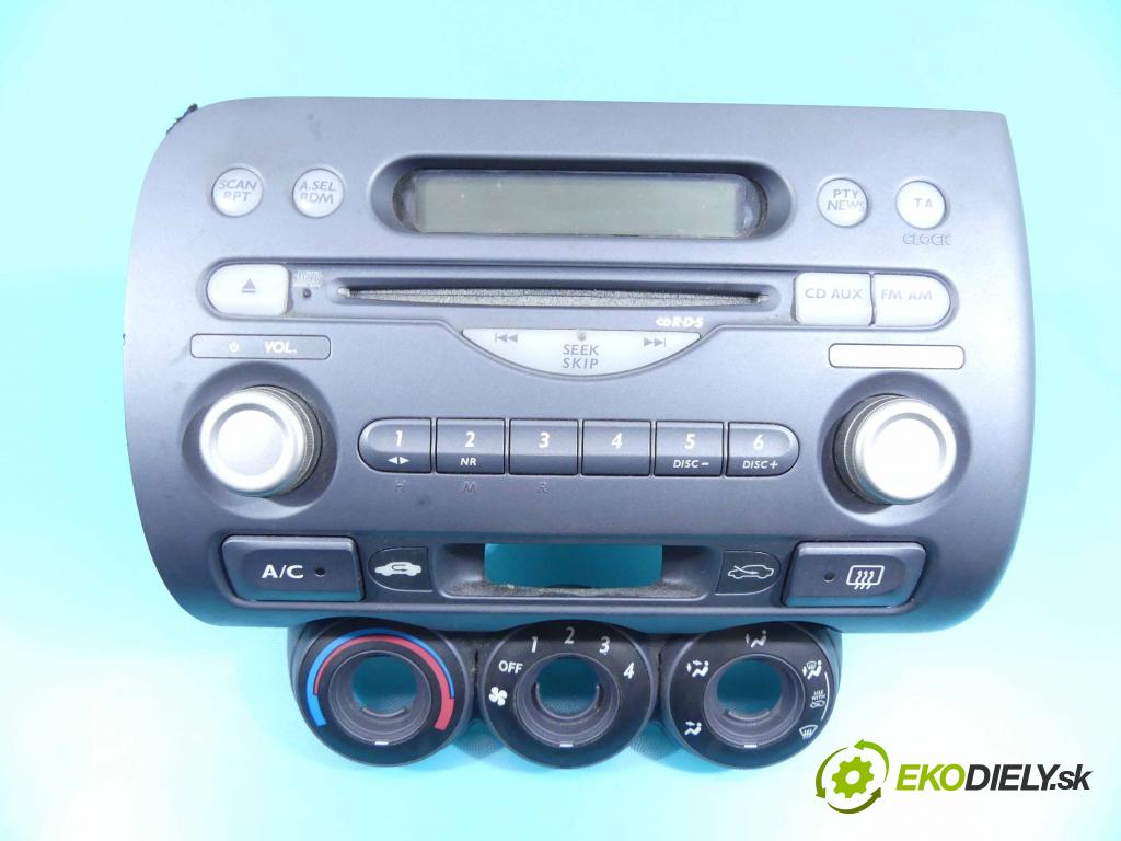 Honda Jazz II 2002-2008 1.3 83 HP manual 61 kW 1339 cm3 5- Radio originál 39175-SAA-G120-M1
