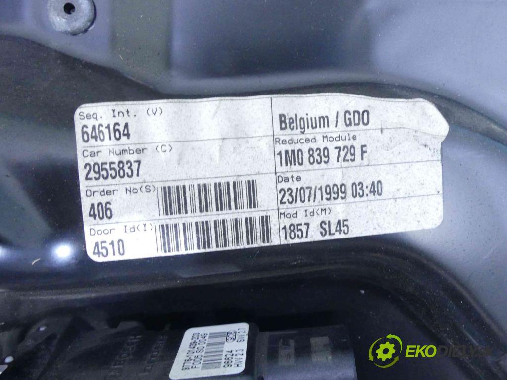 Seat Toledo II 1998-2004 1.6 SR 101 hp manual 74 kW 1595 cm3 4- mechanismus stahování zadní levý