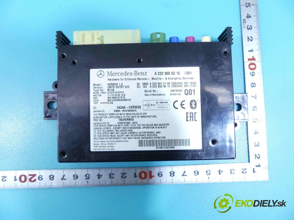 Mercedes GLC coupe X253 2015-2022 2.0 T 211KM automatic 155 kW 1991 cm3 5- modul riadiaca jednotka A2229005315 (Ostatné)