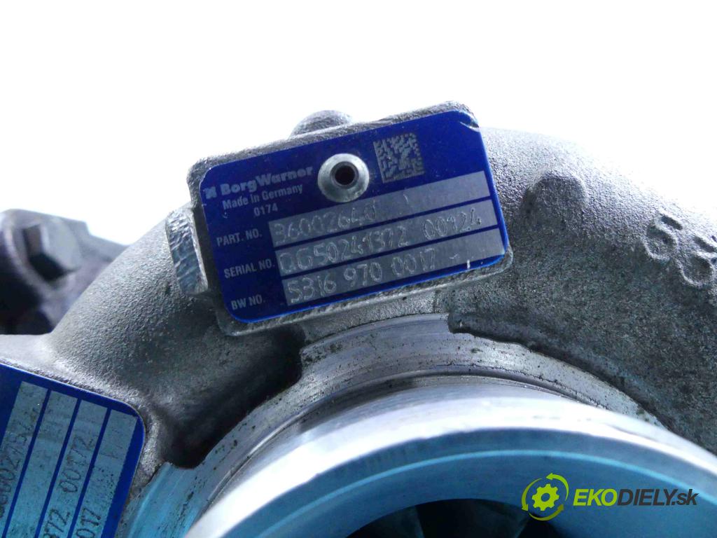 Volvo XC60 I 2008-2017 2.4d 181KM automatic 133 kW 2400 cm3 5- turbodúchadlo, turbo 10009700017 (Turbodúchadlá (kompletné))