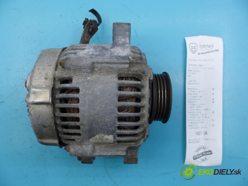 Toyota Yaris I 1999-2005 1.3 vvti 86 hp manual 63 kW 1299 cm3 5- Alternator  (Alternátory)