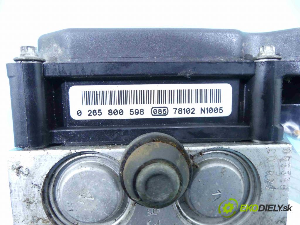 Fiat Punto Grande 1,3.0 jtd 75 HP manual 55 kW 1248 cm3 3- čerpadlo abs 0265231878 (Pumpy ABS)