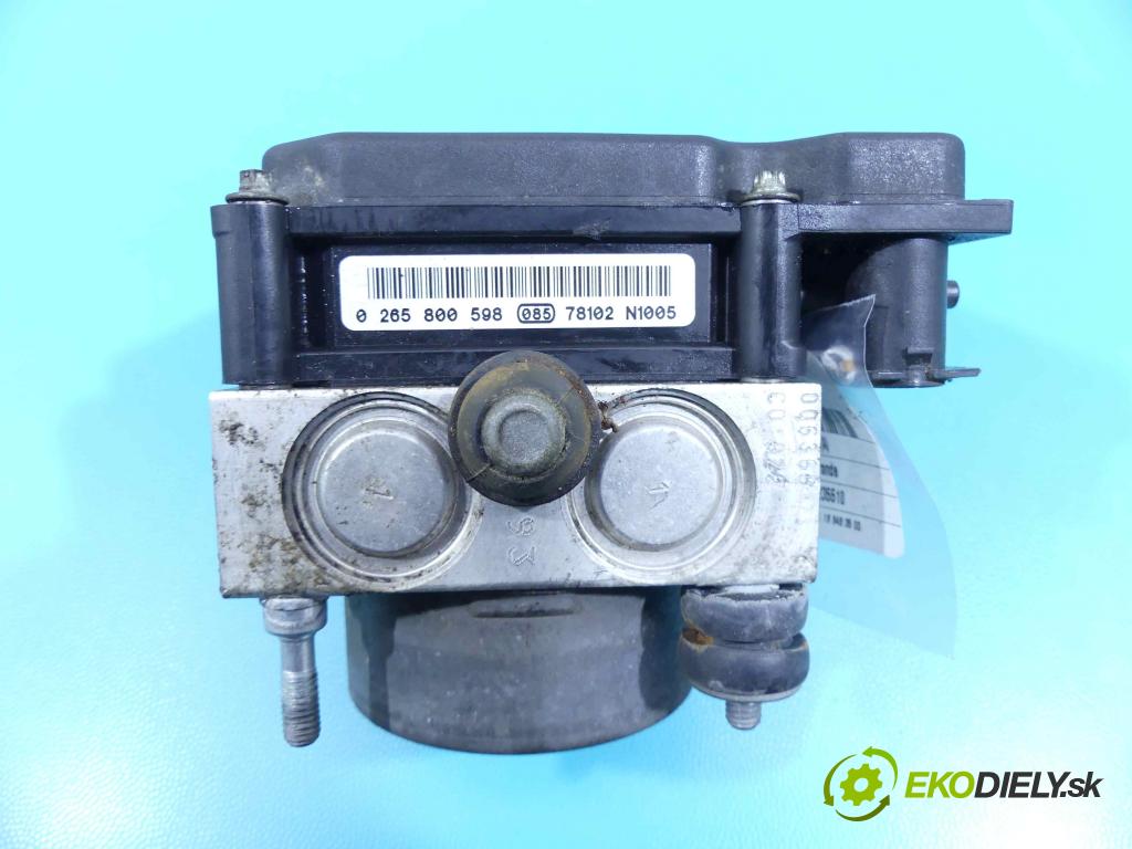 Fiat Punto Grande 1,3.0 jtd 75 HP manual 55 kW 1248 cm3 3- čerpadlo abs 0265231878 (Pumpy ABS)
