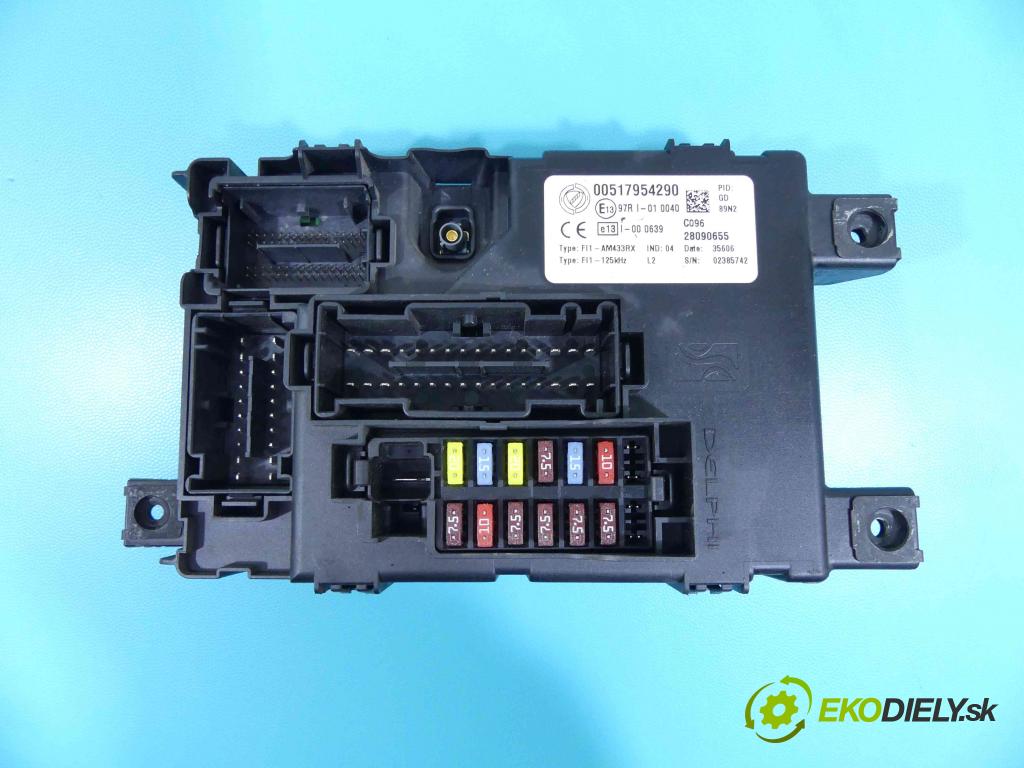 Fiat Punto Grande 1,3.0 jtd 75 HP manual 55 kW 1248 cm3 3- modul riadiaca jednotka 000517954290 (Ostatné)