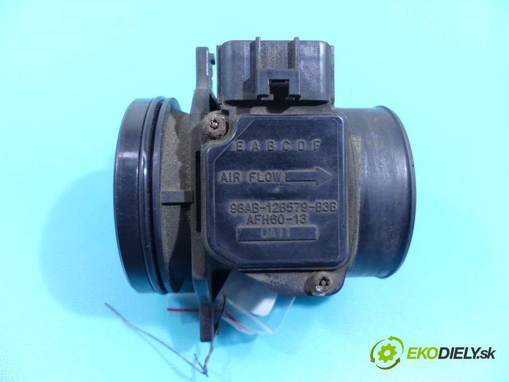 Ford Focus Mk1 1998-2004 1.8 16v 116 HP manual 85 kW 1796 cm3 5- průtokoměr: 98AB-12B579-B3B (Váhy vzduchu)