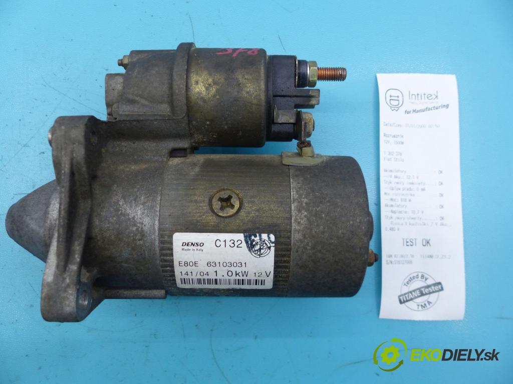 Fiat Stilo 1.4 16v 95 HP manual 70 kW 1368 cm3 3- štartér 63103031 (Štartéry)