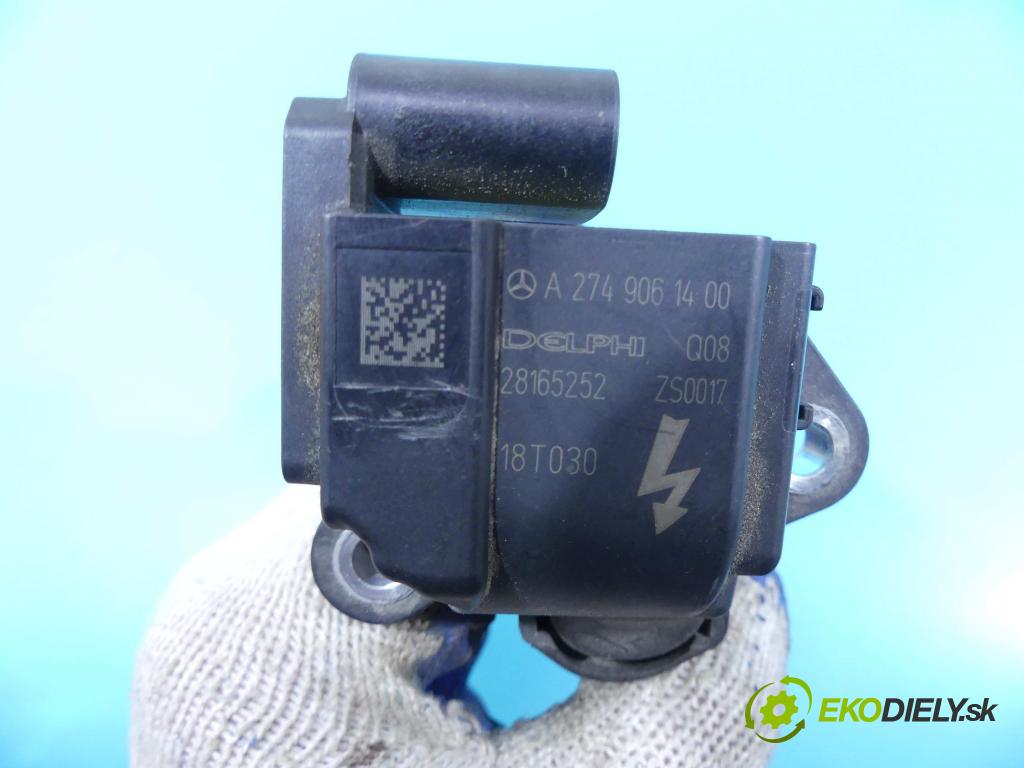 Mercedes GLC coupe X253 2015-2022 2.0 T 211KM automatic 155 kW 1991 cm3 5- cievka zapaľovacia A2749061400 (Zapaľovacie cievky, moduly)