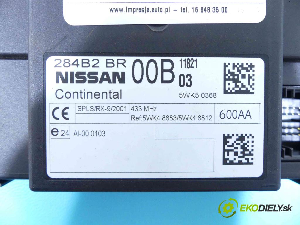 Nissan Qashqai J10 2006-2013 2.0 dci 150 hp automatic 110 kW 1995 cm3 5- modul řídící jednotka 5WK50368 (Ostatní)